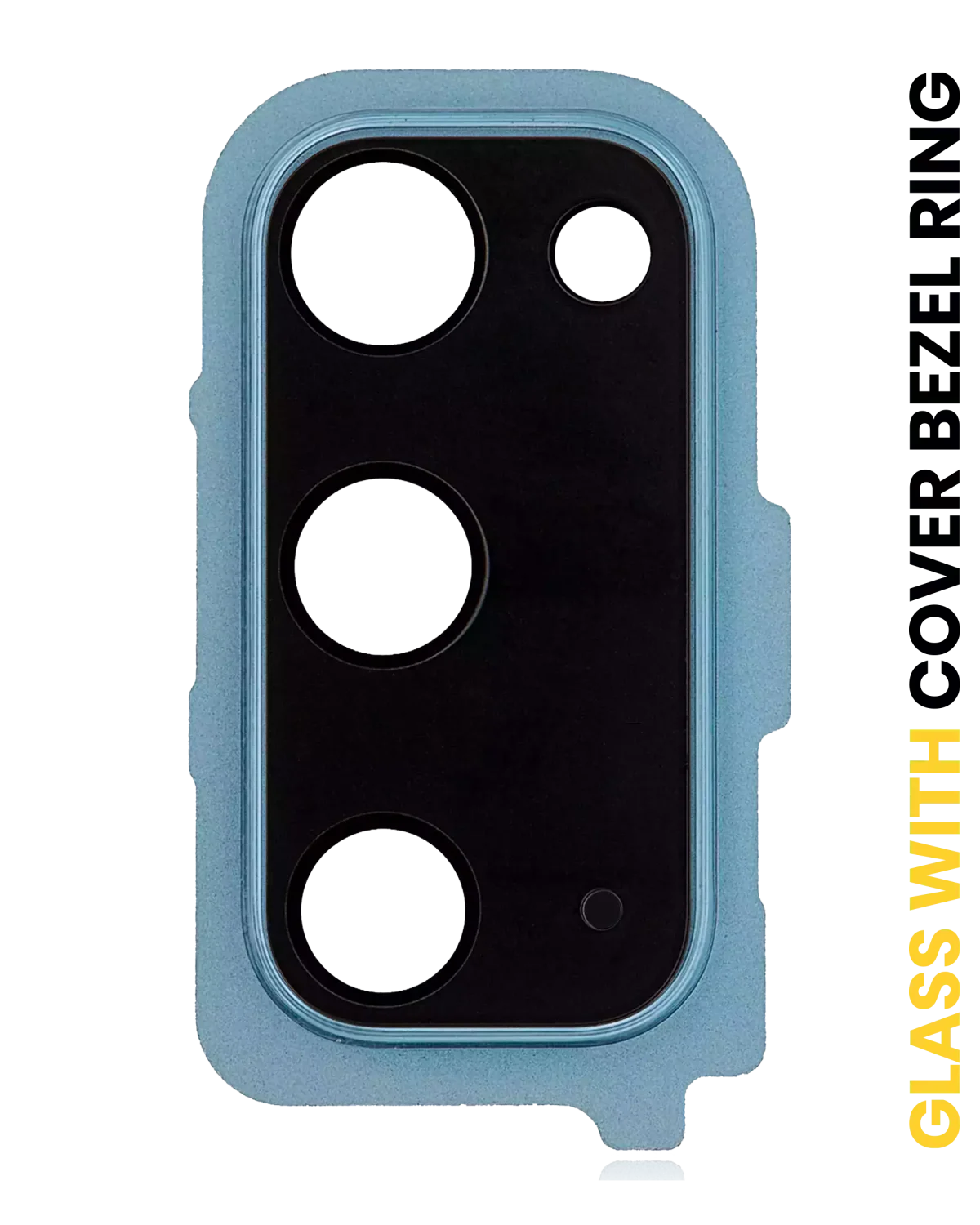 Samsung Galaxy S20 İle Uyumlu S20 5G (Bulut Mavisi) Kapaklı Arka Kamera Lensi Çerçeveli Halkalı