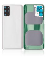 Samsung Galaxy S20 Plus İle Uyumlu 5G Arka Kapak Camı Kamera Lensli  (Bulut Beyazı) - Görsel 2