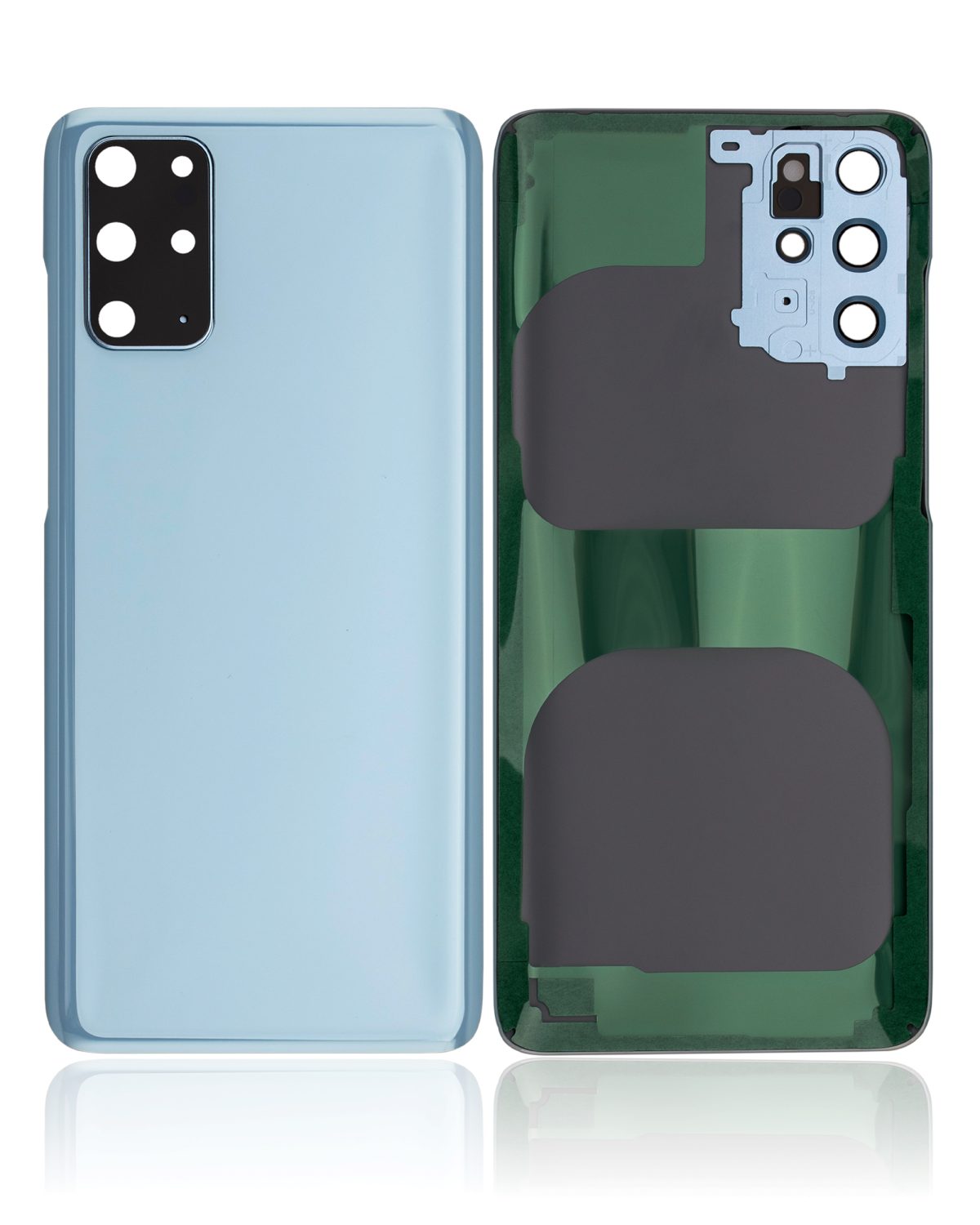 Samsung Galaxy S20 Plus İle Uyumlu 5G Arka Kapak Camı Kamera Lensli  (Bulut Mavisi) - Görsel 2