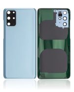 Samsung Galaxy S20 Plus İle Uyumlu 5G Arka Kapak Camı Kamera Lensli  (Bulut Mavisi) - Görsel 2