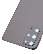 Samsung Galaxy S20 Plus İle Uyumlu 5G Arka Kapak Camı Kamera Lensli  (Kozmik Siyah) - Görsel 6