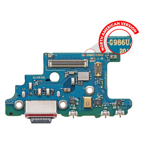 Samsung Galaxy S20 Plus İle Uyumlu 5G (G986U) (ABD Sürümü) (Premium) Kartlı Şarj Portu