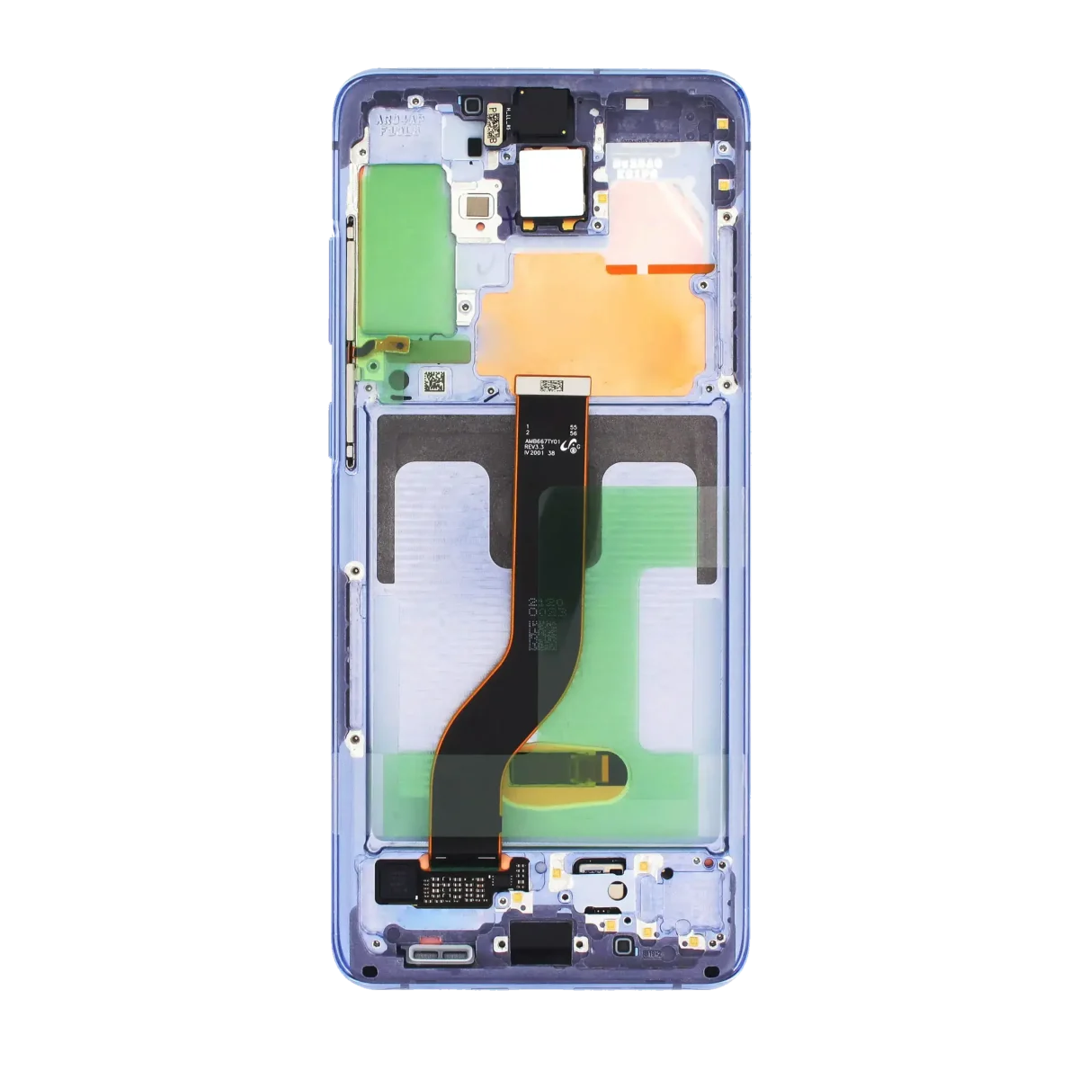 Samsung Galaxy S20 Plus İle Uyumlu 5G (Service Pack) Çerçeveli ekran Orijinal Ekranı (Mor) - Görsel 3