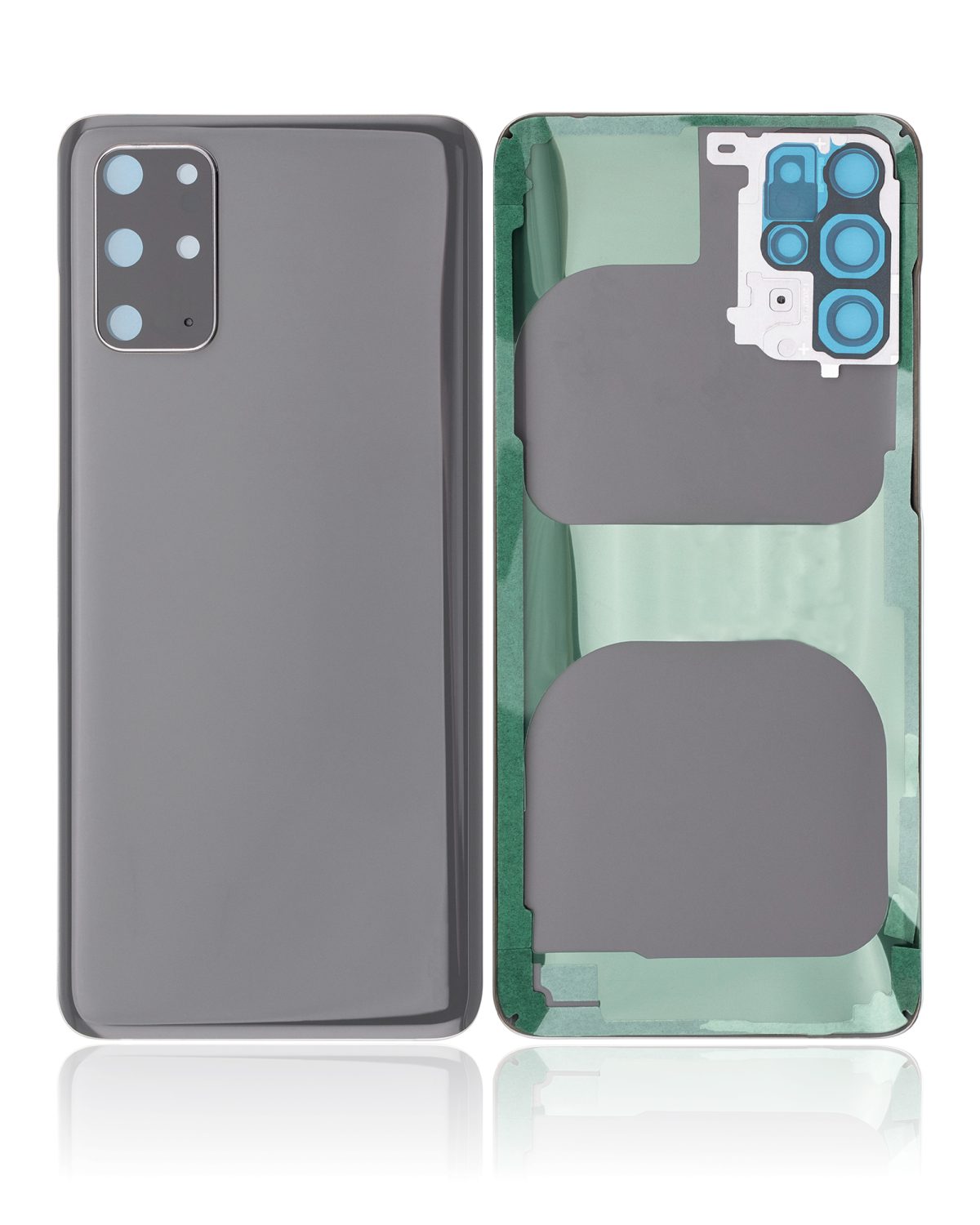 Samsung Galaxy S20 Plus İle Uyumlu Arka Kapak Camı Kamera Lensiyle (Service Pack) (Kozmik Gri) - Görsel 5