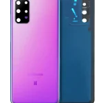 Samsung Galaxy S20 Plus İle Uyumlu Arka Kapak Camı Kamera Lensiyle Uyumlu (BTS Sürümü) (Servis Paketi) (Mor)