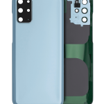 Samsung Galaxy S20 Plus İle Uyumlu Arka Kapak Camı Kamera Lensiyle Uyumlu (Servis Paketi) (Bulut Mavisi)