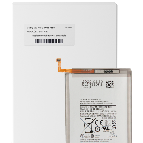 Samsung Galaxy S20 Plus İle Uyumlu Batarya Pil (Servis Paketi)