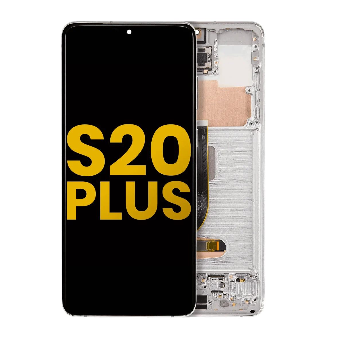 Samsung Galaxy S20 Plus İle Uyumlu İçin Çerçeveli ekran 5G Orijinal  Orijinal Ekranı (Bulut Beyazı) - Görsel 3