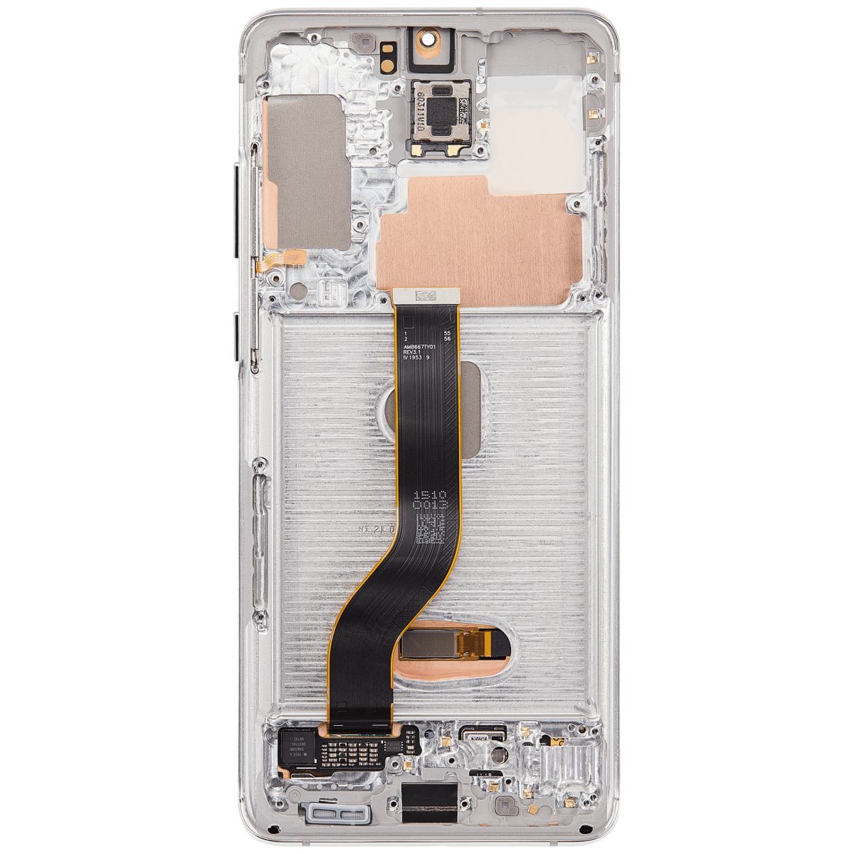 Samsung Galaxy S20 Plus İle Uyumlu İçin Çerçeveli ekran 5G Orijinal  Orijinal Ekranı (Bulut Beyazı) - Görsel 5