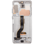 Samsung Galaxy S20 Plus İle Uyumlu İçin Çerçeveli ekran 5G Orijinal  Orijinal Ekranı (Bulut Beyazı) - Görsel 5