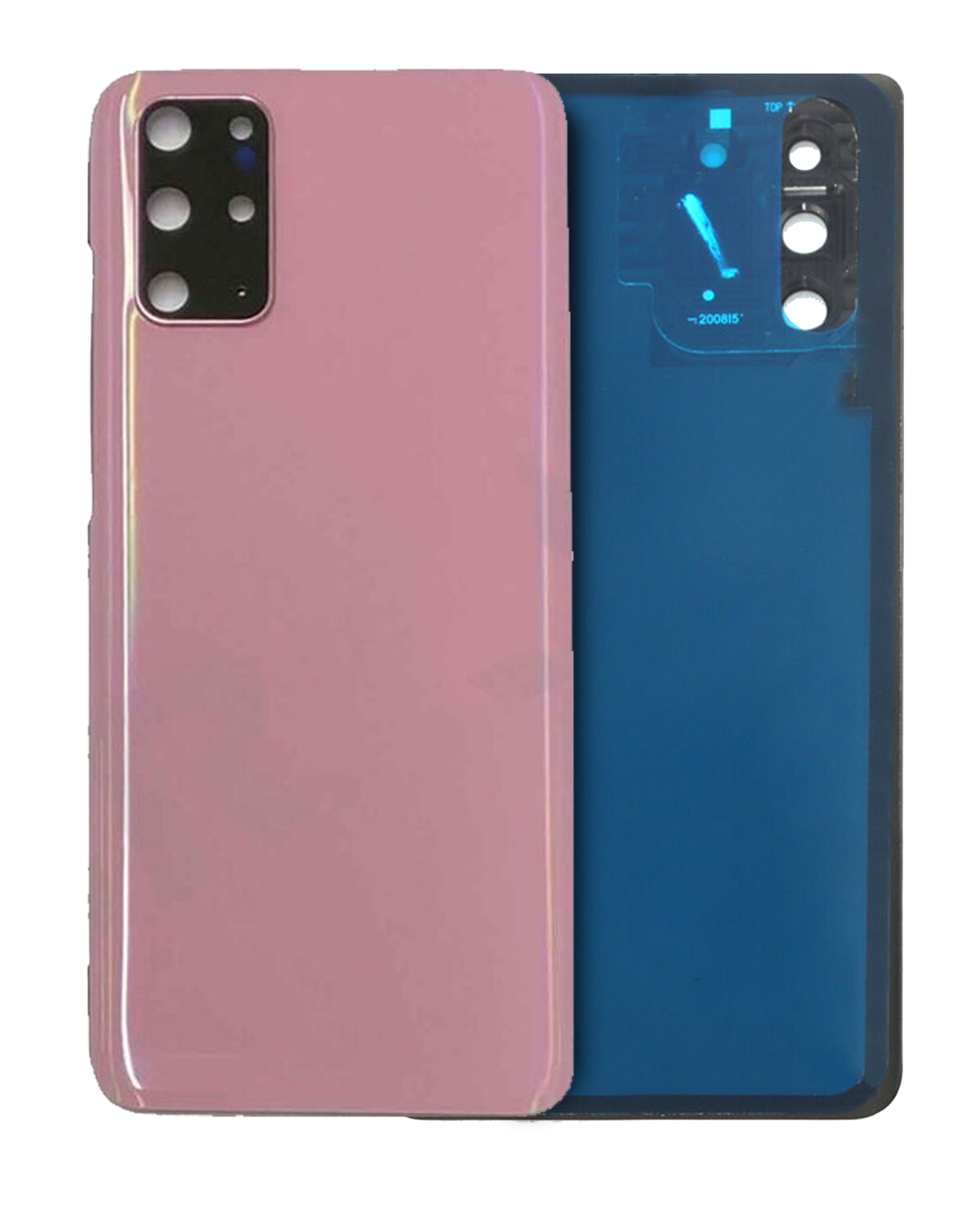 Samsung Galaxy S20 Plus İle Uyumlu (Service Pack) Kamera Lensli Arka Kapak Camı (Mor)