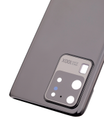 Samsung Galaxy S20 Ultra İle Uyumlu 5G Arka Kapak Camı Kamera Lensiyle  (Aftermarket Plus) (Cosmic Black) - Görsel 9