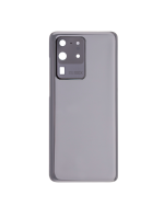 Samsung Galaxy S20 Ultra İle Uyumlu 5G Arka Kapak Camı Kamera Lensiyle  (Aftermarket Plus) (Kozmik Gri) - Görsel 3