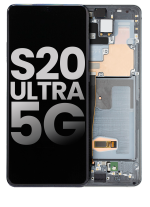Samsung Galaxy S20 Ultra İle Uyumlu 5G Çerçeveli ekran Orijinal Ekranı (Kullanılmış OEM Çekme: Sınıf A) (Kozmik Gri) - Görsel 4