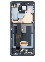 Samsung Galaxy S20 Ultra İle Uyumlu 5G Çerçeveli ekran Orijinal Ekranı (Kullanılmış OEM Çekme: Sınıf A) (Kozmik Siyah) - Görsel 3