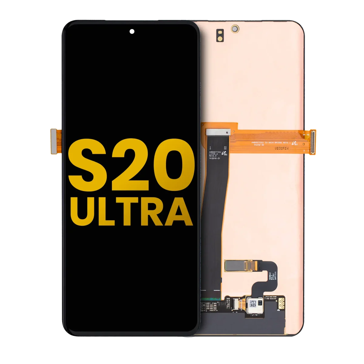 Samsung Galaxy S20 Ultra İle Uyumlu 5G Çerçevesiz ekran Orijinal Ekranı Orijinal (Tüm Renkler)