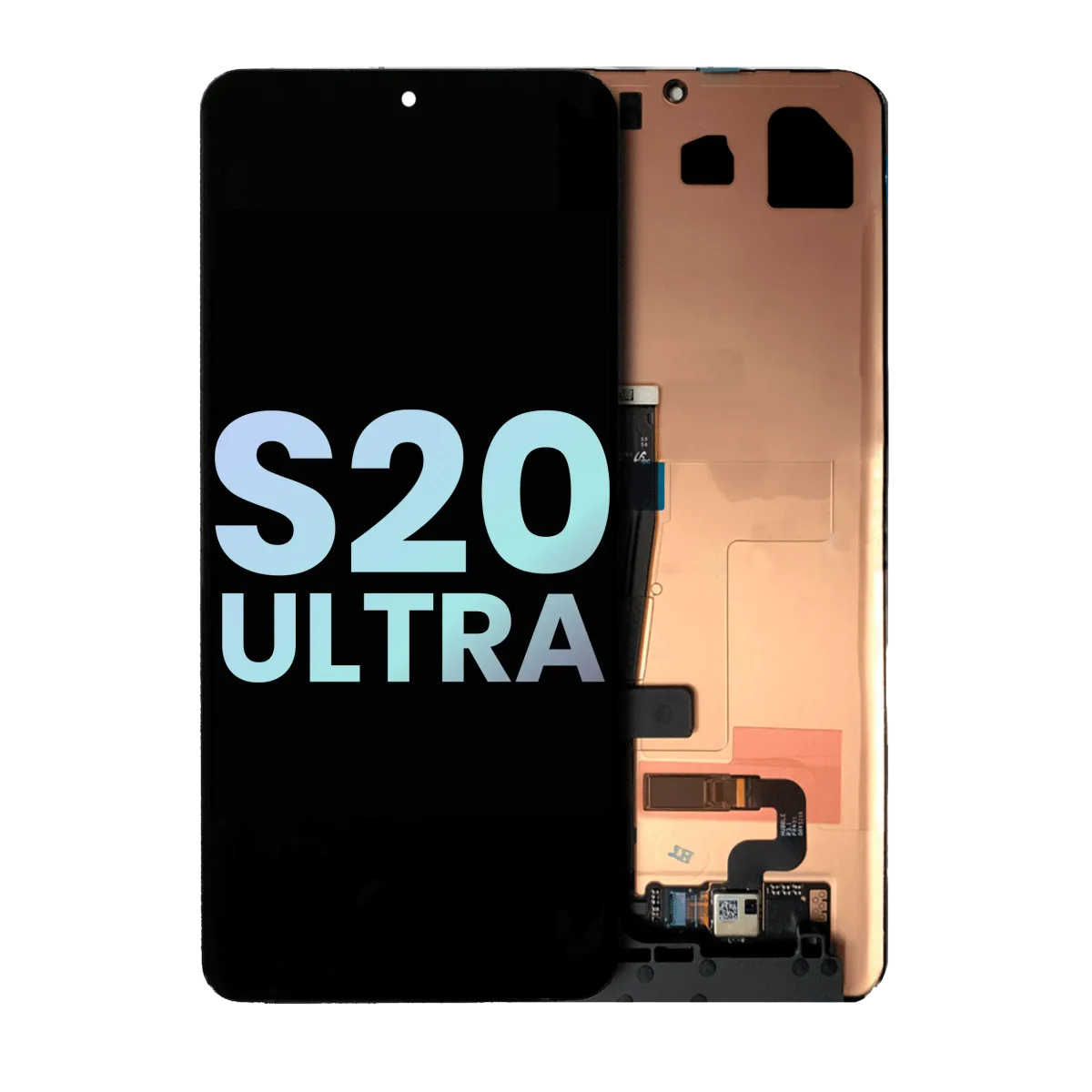 Samsung Galaxy S20 Ultra İle Uyumlu 5G Çerçevesiz ekran Orijinal Ekranı (Tüm Operatörlerle Uyumlu) (Servis Paketi) (Tüm Renkler)