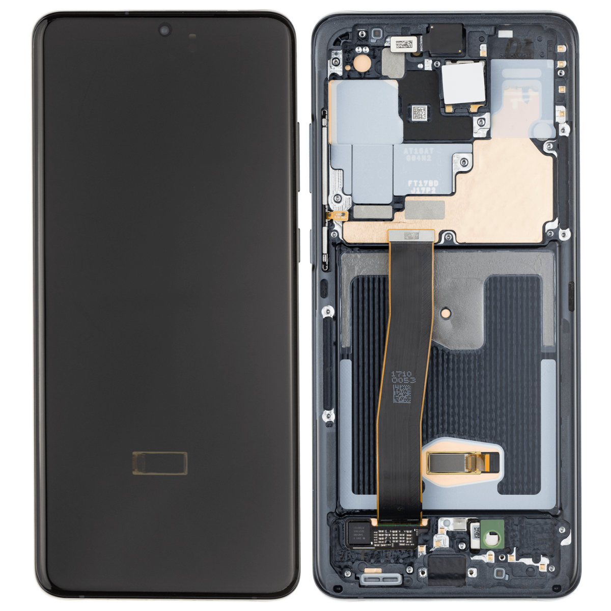 Samsung Galaxy S20 Ultra İle Uyumlu İçin Çerçeveli ekran 5G (Aftermarket Plus) (Cosmic Black)  Orijinal Ekranı - Görsel 2
