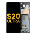 Samsung Galaxy S20 Ultra İle Uyumlu İçin Çerçeveli ekran 5G Orijinal (Kozmik Gri)  Orijinal Ekranı - Görsel 2