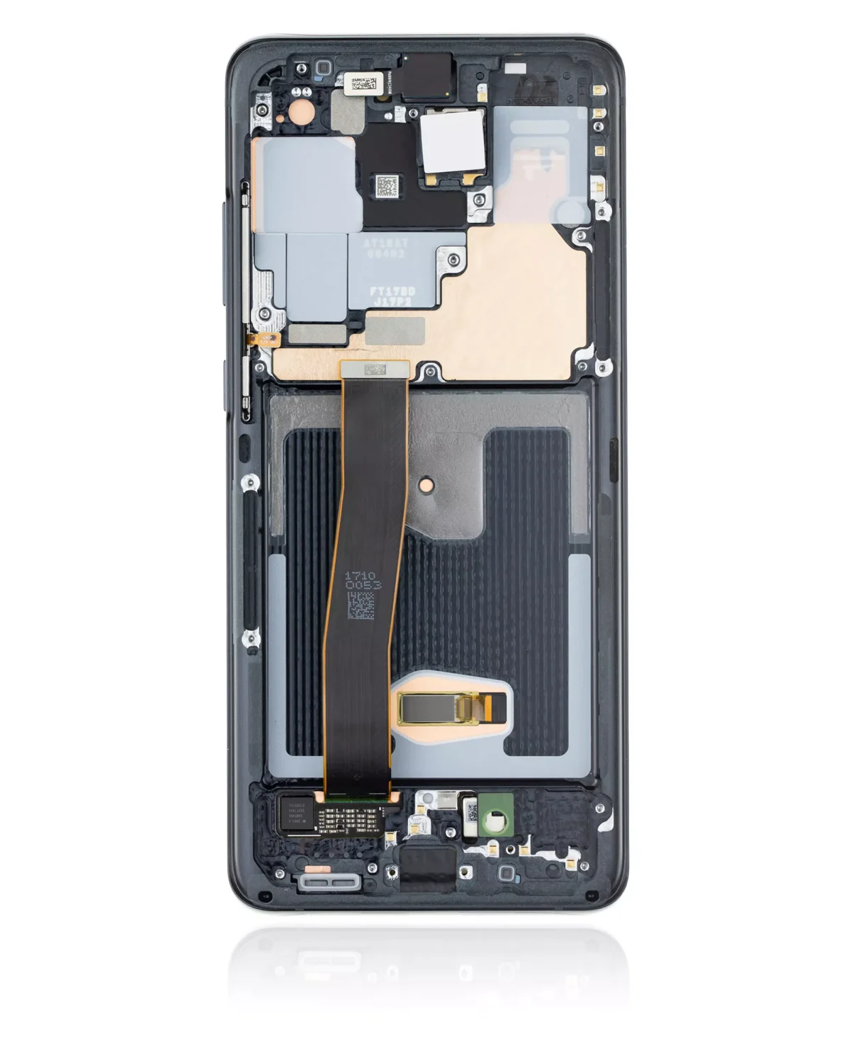 Samsung Galaxy S20 Ultra İle Uyumlu İçin Çerçeveli ekran 5G (Service Pack) (Cosmic Black)  Orijinal Ekranı Uyumlu - Görsel 3
