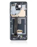Samsung Galaxy S20 Ultra İle Uyumlu İçin Çerçeveli ekran 5G (Service Pack) (Cosmic Black)  Orijinal Ekranı Uyumlu - Görsel 3
