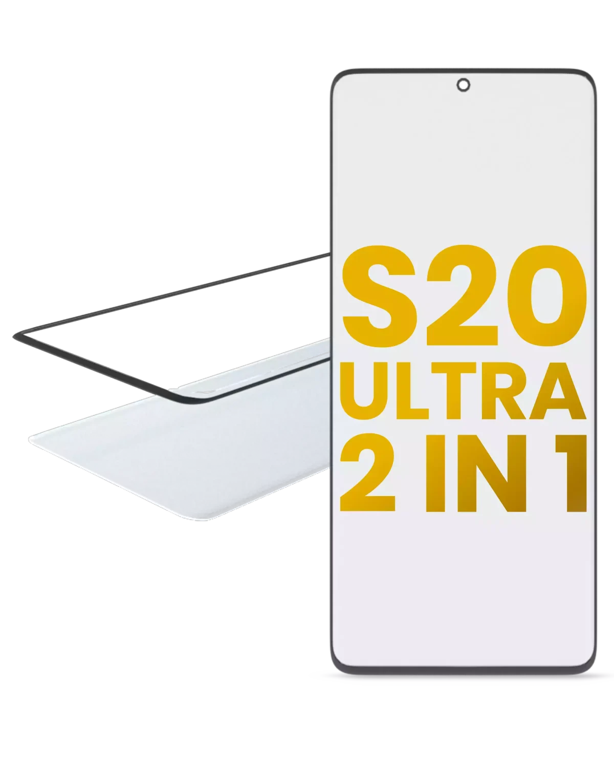 Samsung Galaxy S20 Ultra İle Uyumlu OCA Önceden Kurulu 2'si 1 Arada Ön Cam