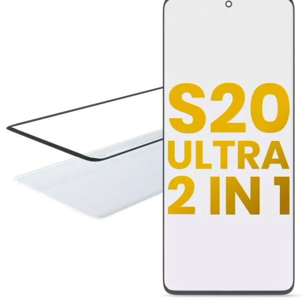 Samsung Galaxy S20 Ultra İle Uyumlu OCA Önceden Kurulu 2'si 1 Arada Ön Cam