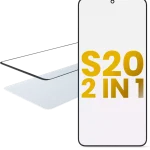 Samsung Galaxy S20 ile İle Uyumlu Uyumlu OCA Önceden Kurulu 2'si 1 Arada Ön Cam
