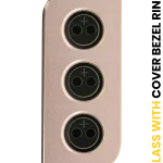 Samsung Galaxy S21 5G İle Uyumlu Arka Kamera Lensi Çerçeveli Halkalı (Altın)