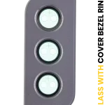 Samsung Galaxy S21 5G İle Uyumlu Arka Kamera Lensi Çerçeveli Halkalı (Phantom Gri)