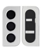 Samsung Galaxy S21 5G İle Uyumlu Arka Kamera Lensi Çerçeveli Halkalı (Phantom White) - Görsel 2