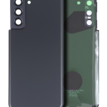 Samsung Galaxy S21 5G İle Uyumlu Arka Kapak Camı Kamera Lensiyle  (Aftermarket Plus) (Phantom Gri)