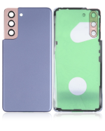 Samsung Galaxy S21 5G İle Uyumlu Arka Kapak Camı Kamera Lensiyle  (Aftermarket Plus) (Phantom Violet) - Görsel 5