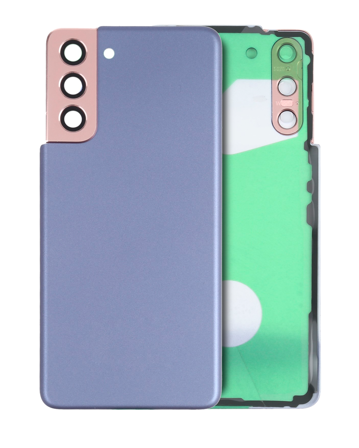 Samsung Galaxy S21 5G İle Uyumlu Arka Kapak Camı Kamera Lensiyle  (Aftermarket Plus) (Phantom Violet) - Görsel 6