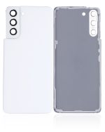 Samsung Galaxy S21 5G İle Uyumlu Arka Kapak Camı Kamera Lensiyle (Servis Paketi) (Hayalet Beyaz) - Görsel 2