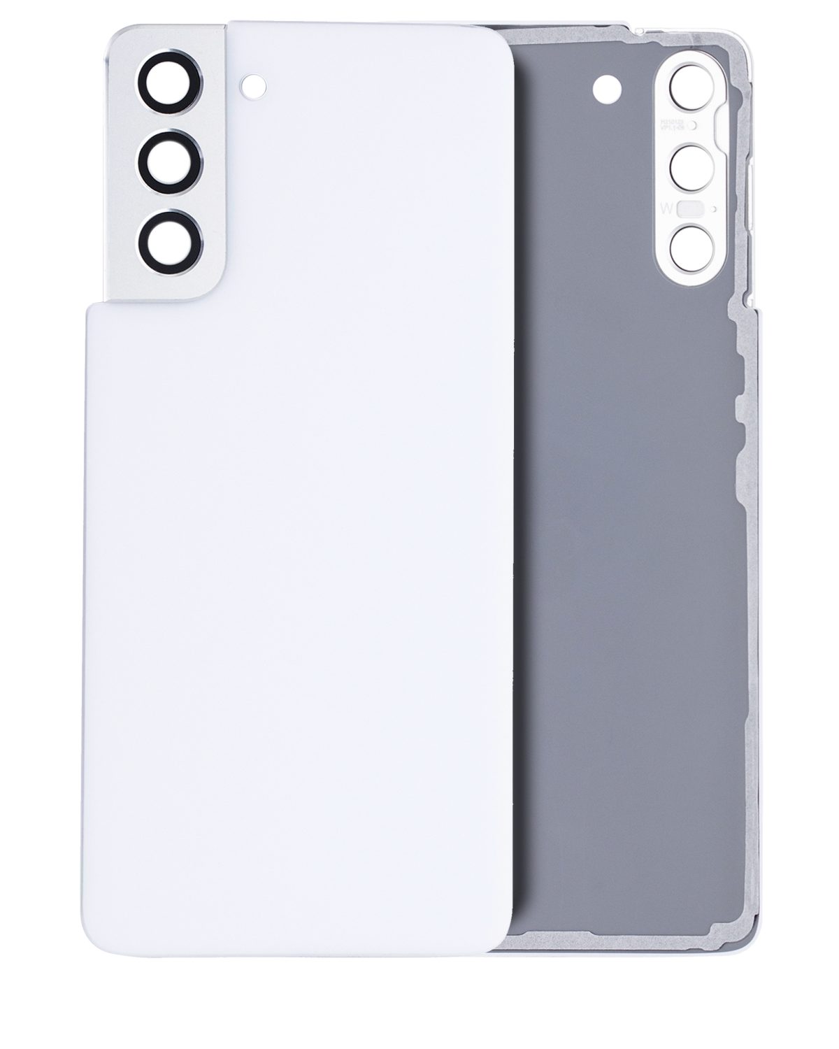 Samsung Galaxy S21 5G İle Uyumlu Arka Kapak Camı Kamera Lensiyle (Servis Paketi) (Hayalet Beyaz)