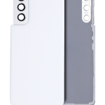 Samsung Galaxy S21 5G İle Uyumlu Arka Kapak Camı Kamera Lensiyle (Servis Paketi) (Hayalet Beyaz)