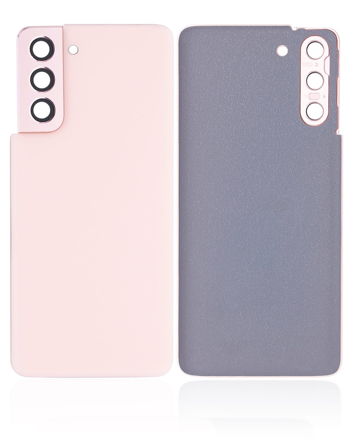 Samsung Galaxy S21 5G İle Uyumlu Arka Kapak Camı Kamera Lensiyle (Servis Paketi) (Hayalet Pembe) - Görsel 2