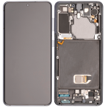 Samsung Galaxy S21 5G İle Uyumlu İçin Çerçeveli ekran (Aftermarket Plus) (Phantom Gri) - Görsel 2