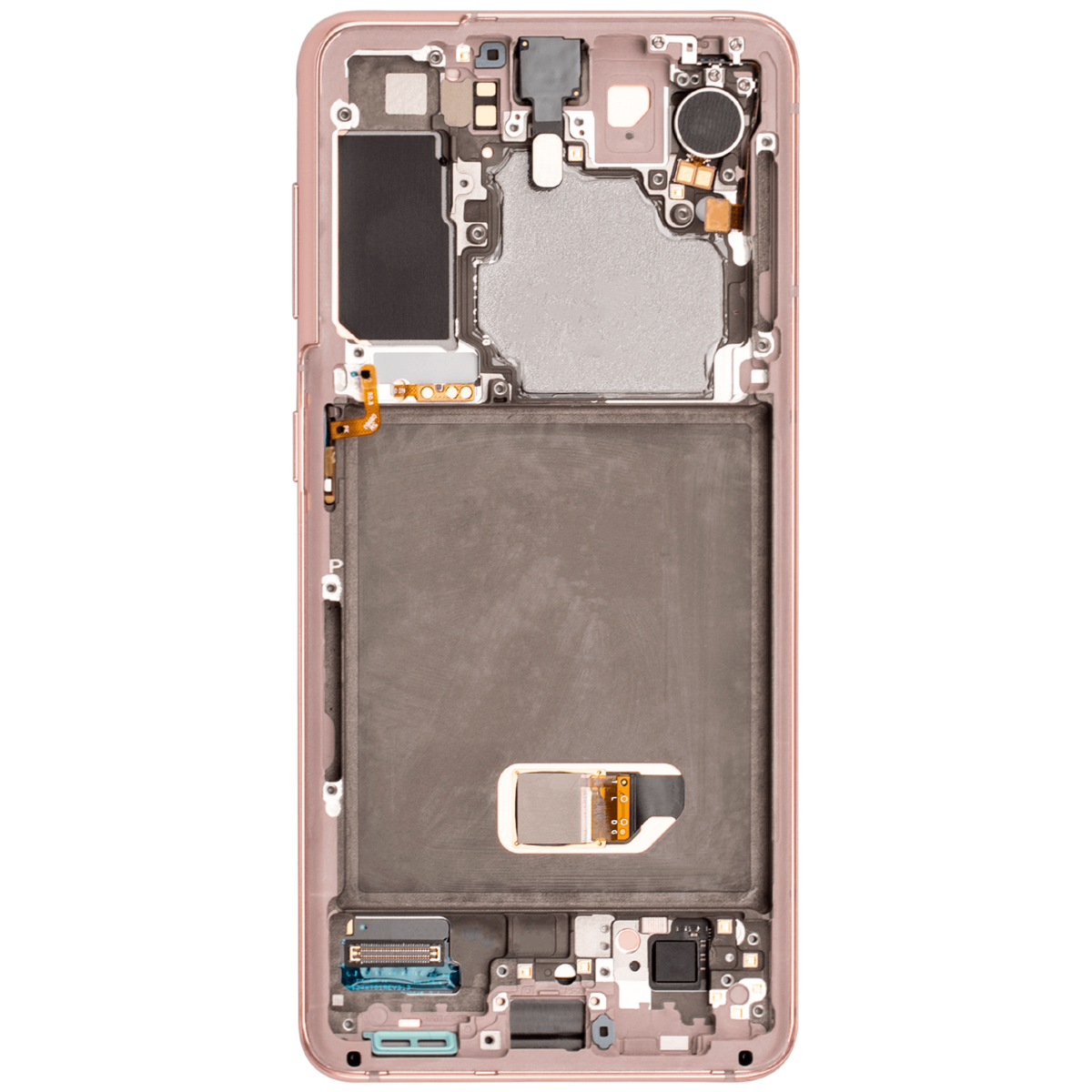 Samsung Galaxy S21 5G İle Uyumlu İçin Çerçeveli ekran (Aftermarket Plus) (Phantom Pink) - Görsel 4