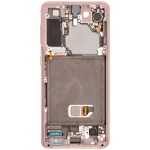 Samsung Galaxy S21 5G İle Uyumlu İçin Çerçeveli ekran (Aftermarket Plus) (Phantom Pink) - Görsel 4