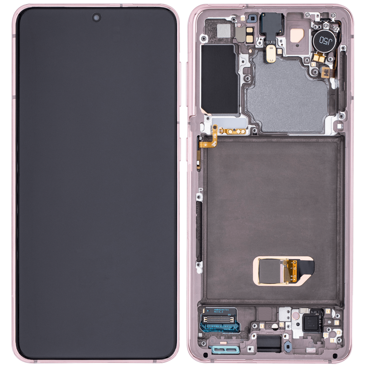 Samsung Galaxy S21 5G İle Uyumlu İçin Çerçeveli ekran (Aftermarket Plus) (Phantom Violet) - Görsel 2