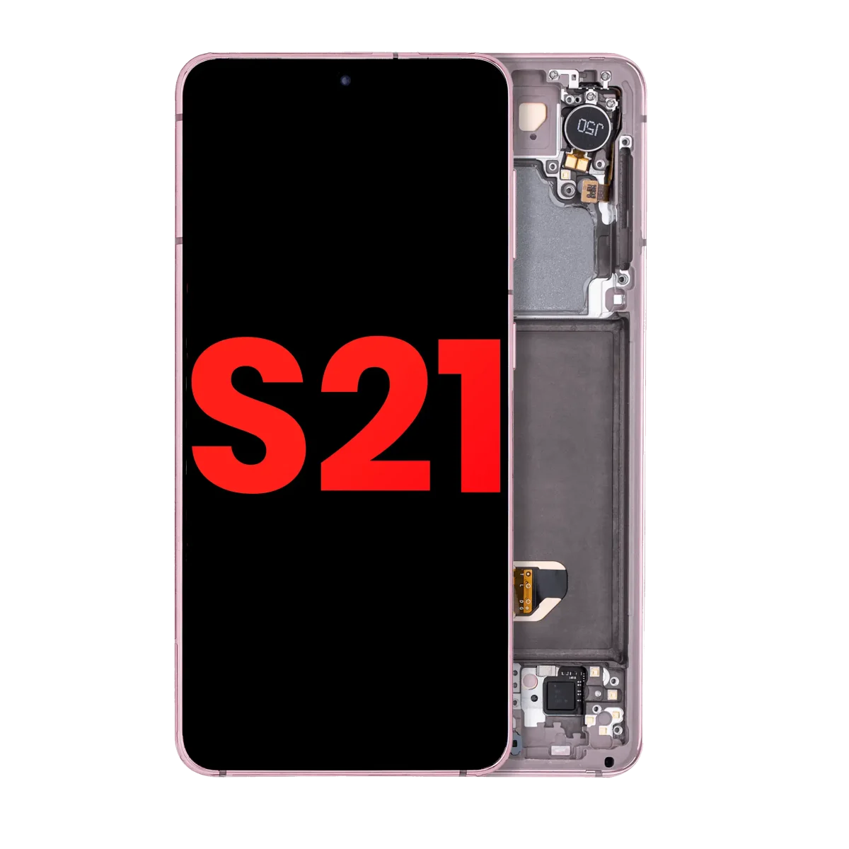 Samsung Galaxy S21 5G İle Uyumlu İçin Çerçeveli ekran (Aftermarket Plus) (Phantom Violet)