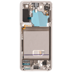 Samsung Galaxy S21 5G İle Uyumlu İçin Çerçeveli ekran (Aftermarket Plus) (Phantom White) - Görsel 4