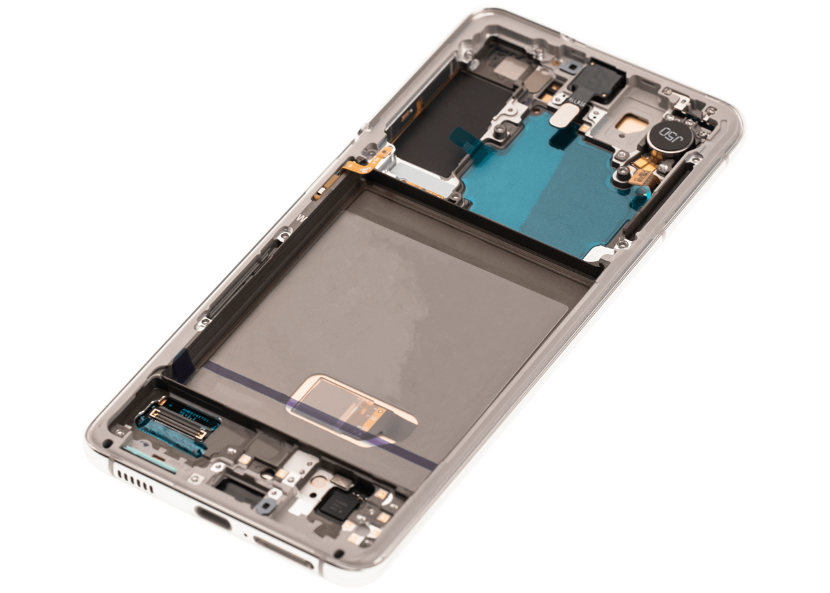 Samsung Galaxy S21 5G İle Uyumlu İçin Çerçeveli ekran (Aftermarket Plus) (Phantom White) - Görsel 6