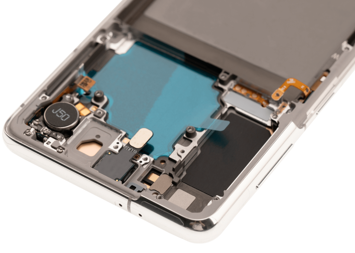 Samsung Galaxy S21 5G İle Uyumlu İçin Çerçeveli ekran (Aftermarket Plus) (Phantom White) - Görsel 8