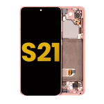 Samsung Galaxy S21 5G İle Uyumlu İçin Çerçeveli ekran Orijinal (Phantom Pembe)  Orijinal Ekranı - Görsel 2