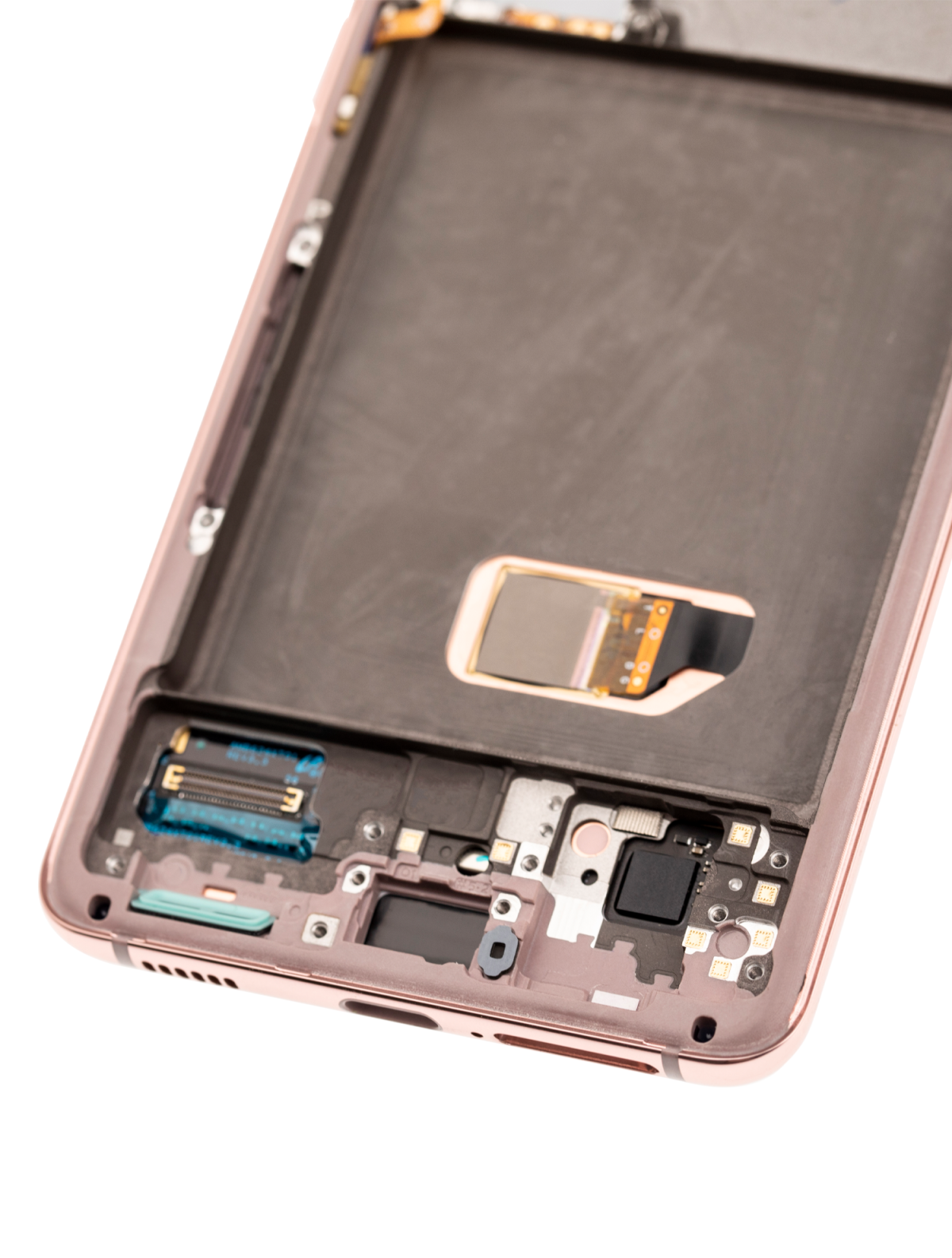 Samsung Galaxy S21 5G İle Uyumlu İçin Çerçeveli ekran Orijinal (Phantom Pembe)  Orijinal Ekranı - Görsel 7