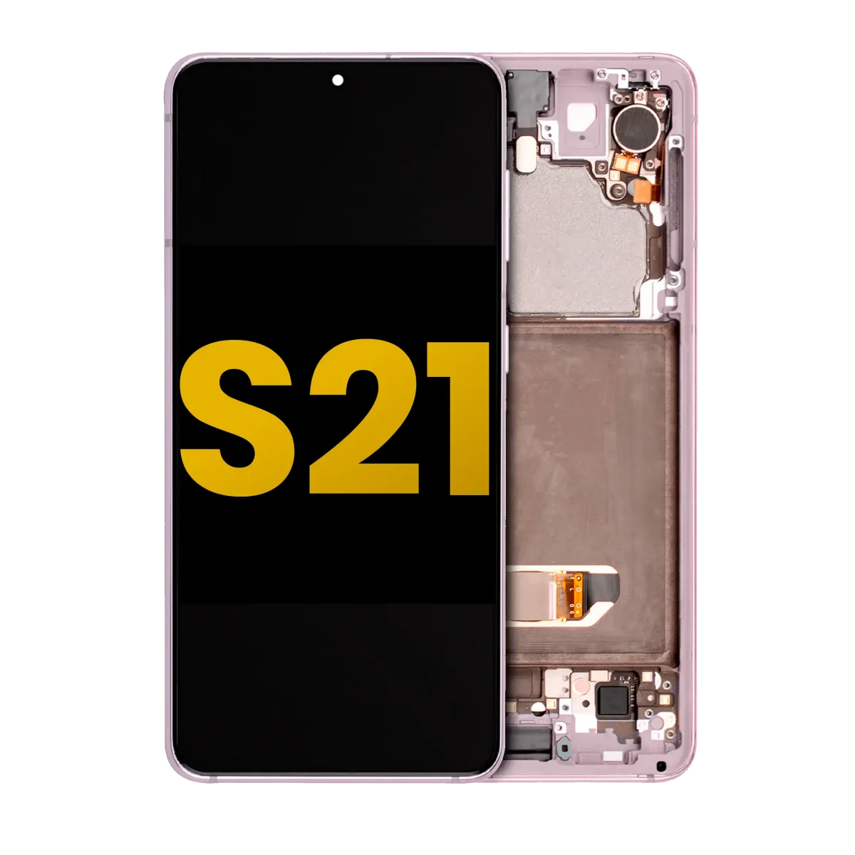 Samsung Galaxy S21 5G İle Uyumlu İçin Çerçeveli ekran Orijinal (Phantom Violet)  Orijinal Ekranı