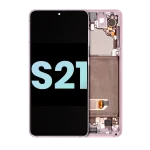 Samsung Galaxy S21 5G İle Uyumlu İçin Çerçeveli ekran (Service Pack) (Phantom Pink)  Orijinal Ekranı Uyumlu - Görsel 2